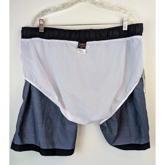 New Laguna Originals Men's Swim Trunks Shorts XL Black Elastic Tie Waist Lined - Picture 8 of 11